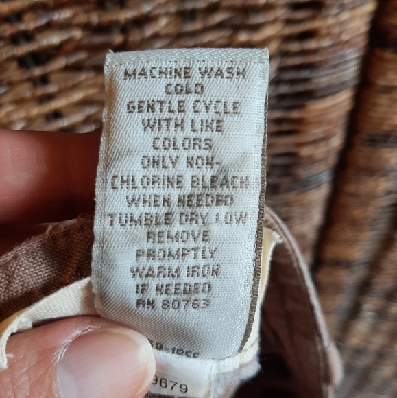 London Jean Chino 100% Linen Cropped Pants Lagenlook Coastal - Picture 9 of 10